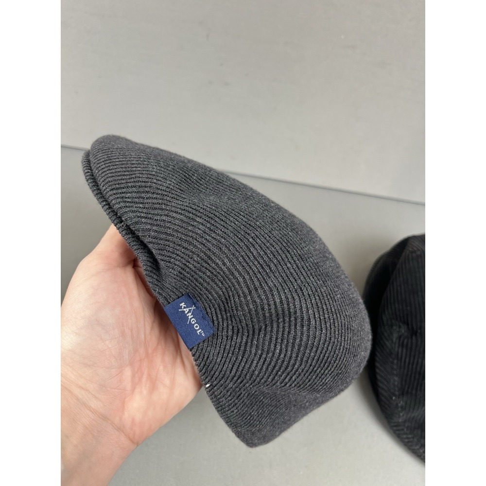 Vintage Kangol Men's Black & Dark Gray Hat Corduroy Made In UK - Size Medium - Picture 4 of 15